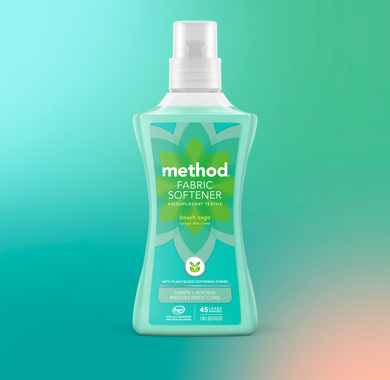 fabric softener 45 loads - beach sage. 53.5 fl oz - Image 2