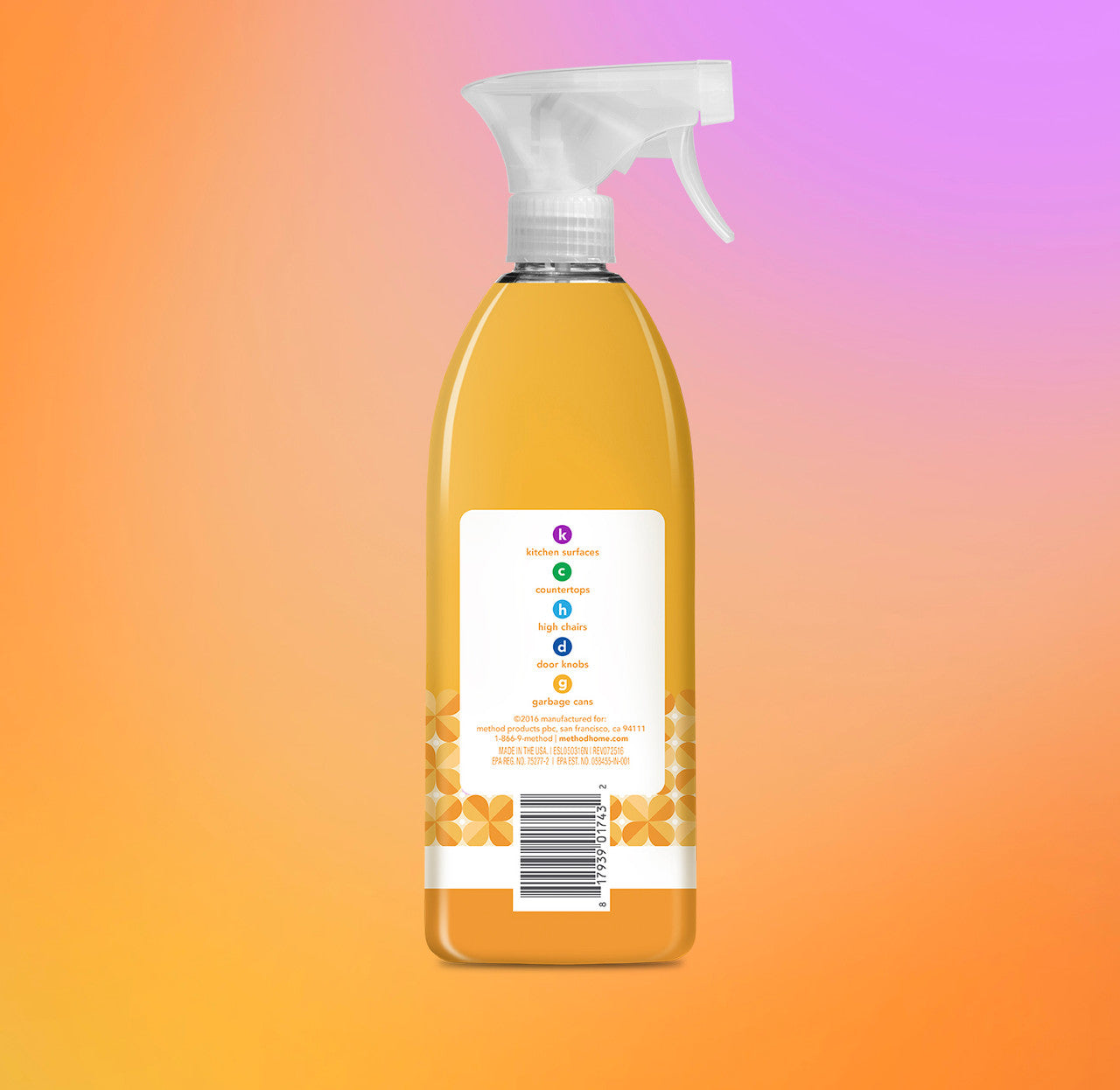 antibacterial all-purpose cleaner - citron. 28 fl oz - Image 3