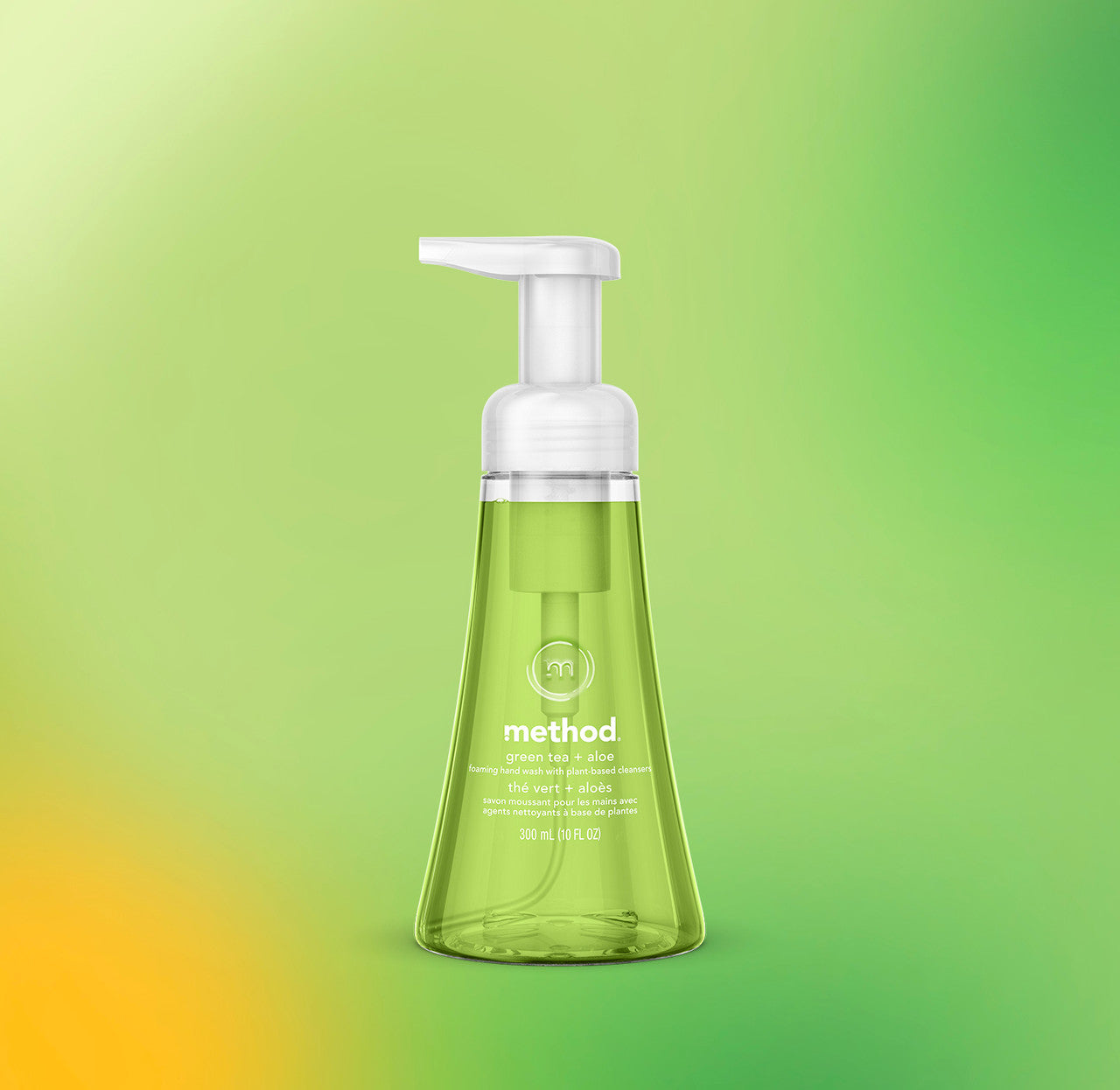 foaming hand wash - green tea + aloe. 10 fl oz - Image 2