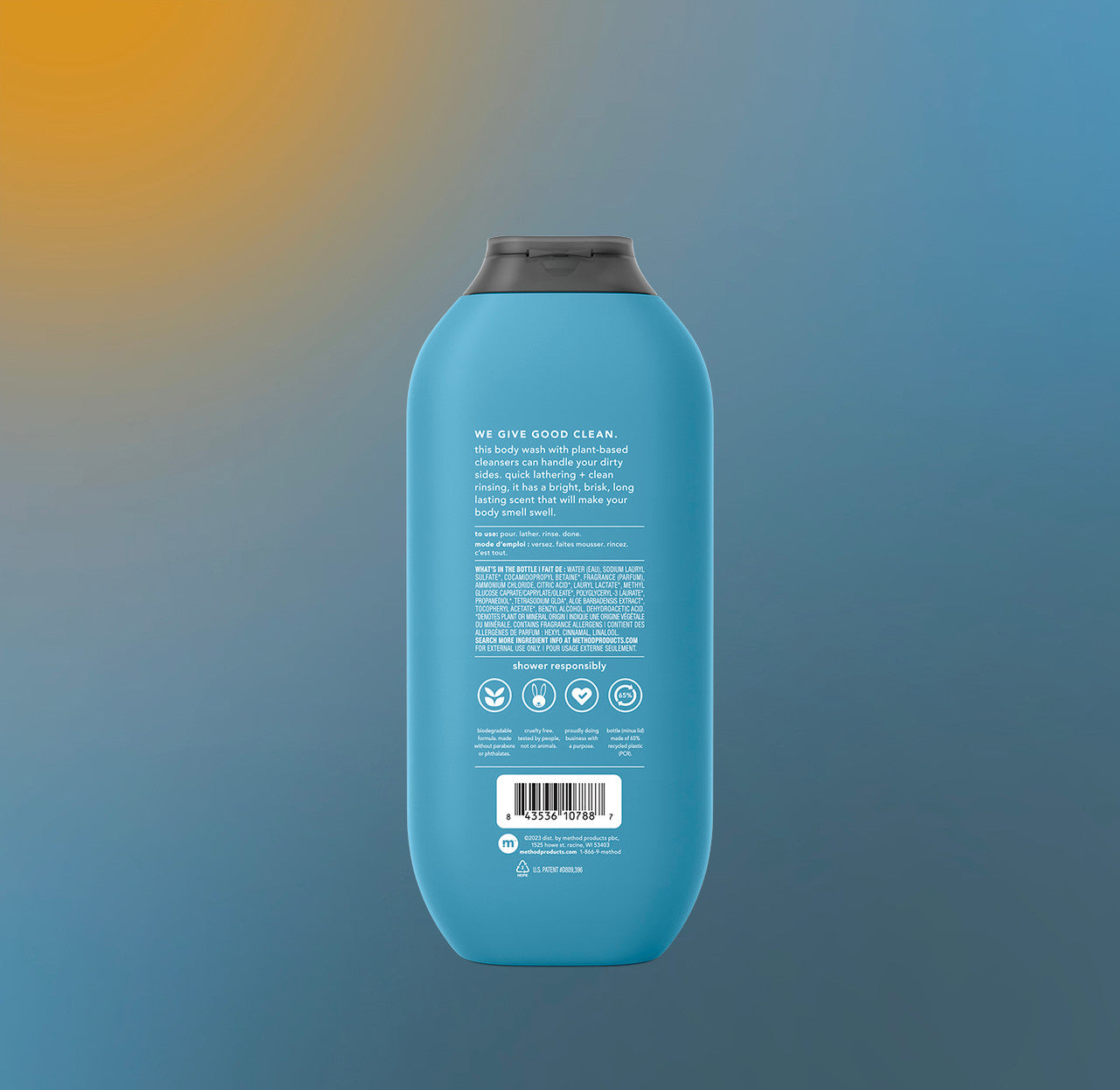 body wash - glacier + granite. 18 fl oz - Image 3