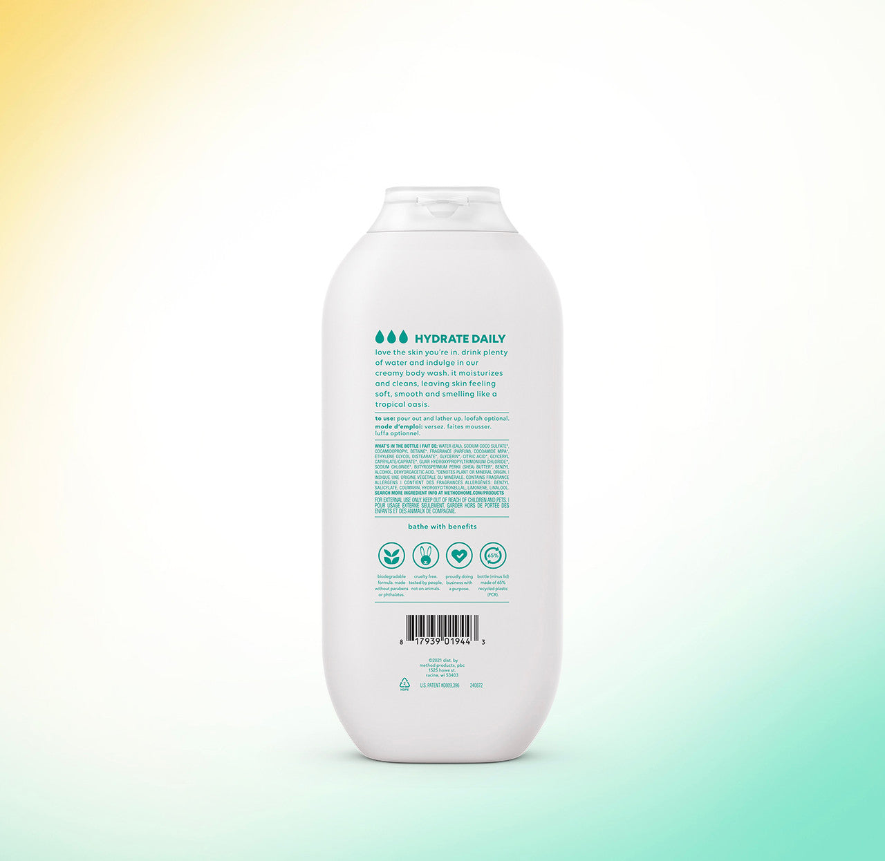 hydrating body wash - coconut milk. 18 fl oz - Image 3