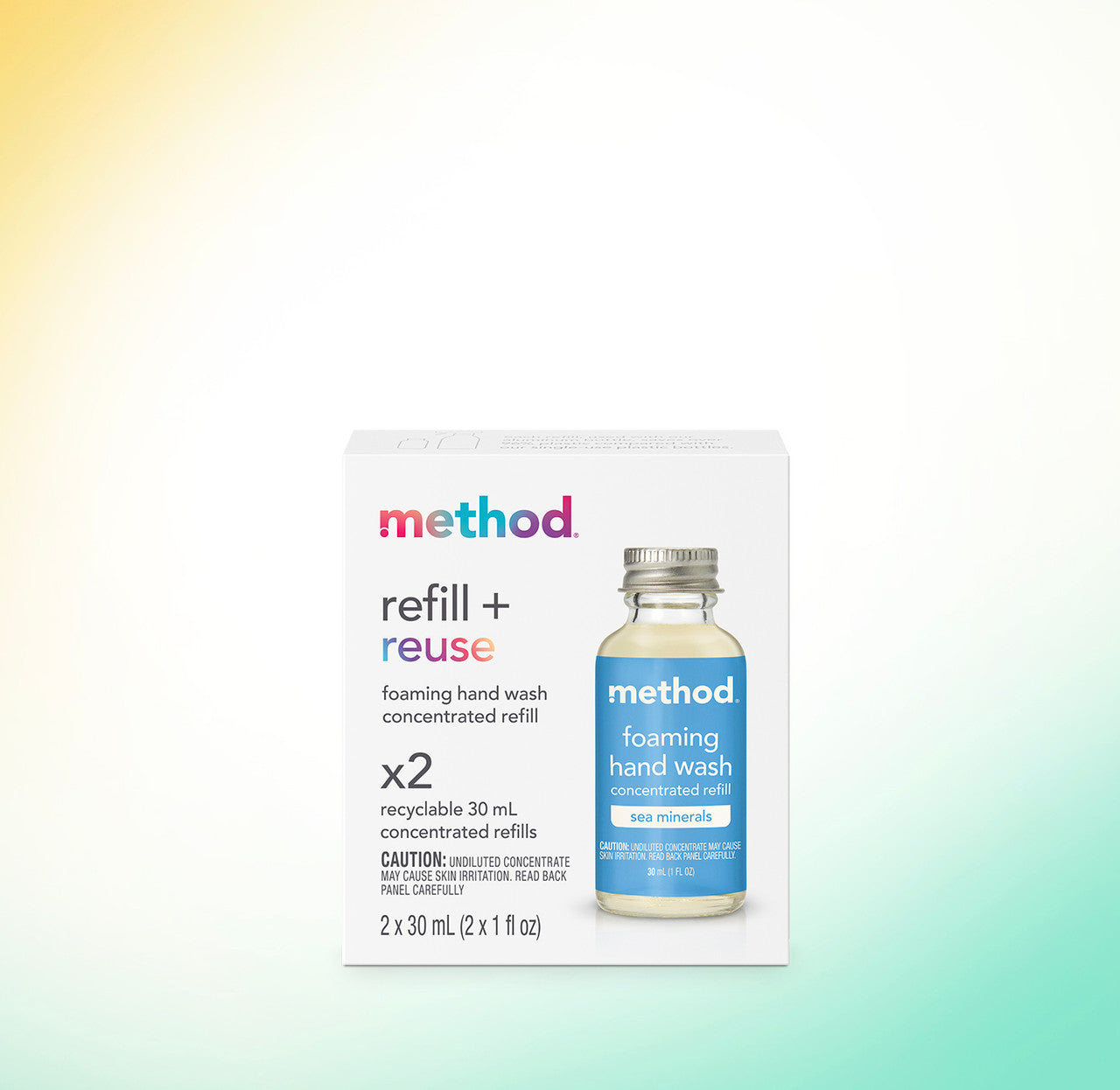 foaming hand wash: 2-pack concentrated refill - sea minerals. 2 fl oz - Image 2