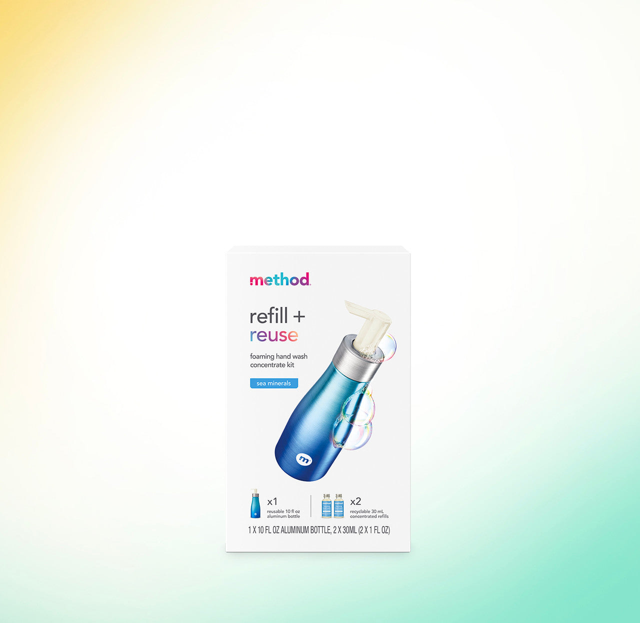 foaming hand wash: concentrates starter kit - sea minerals. 10 fl oz - Image 2