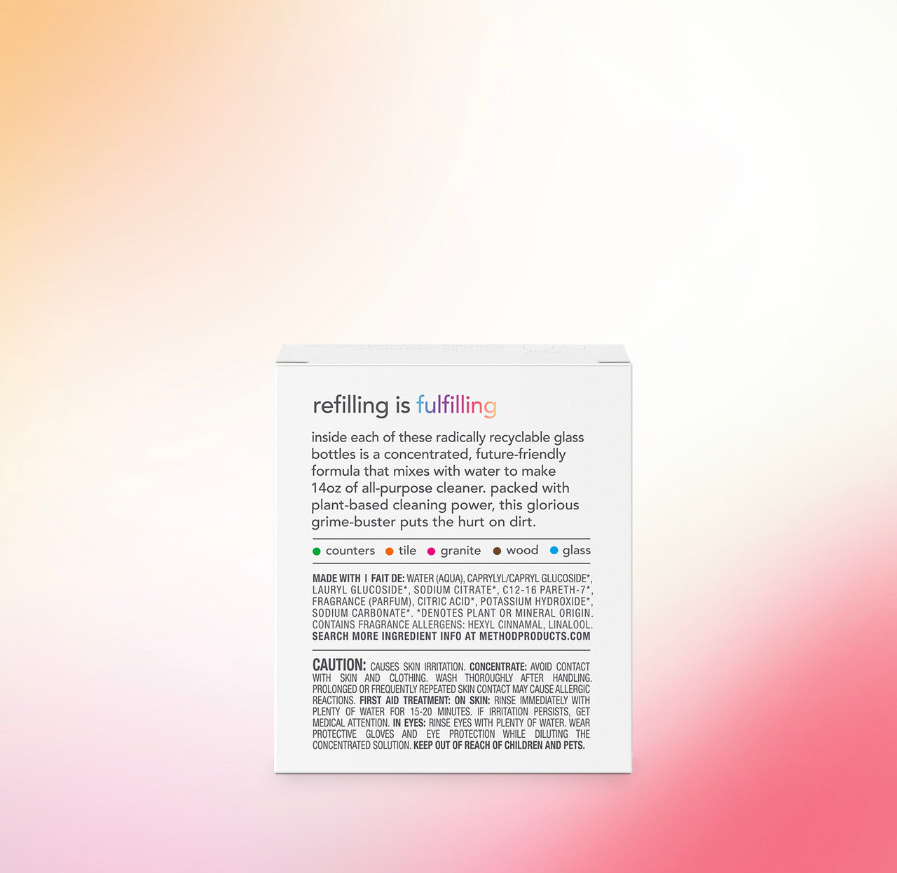 all-purpose cleaner: 2-pack concentrated refill - pink grapefruit. 2 fl oz - Image 3