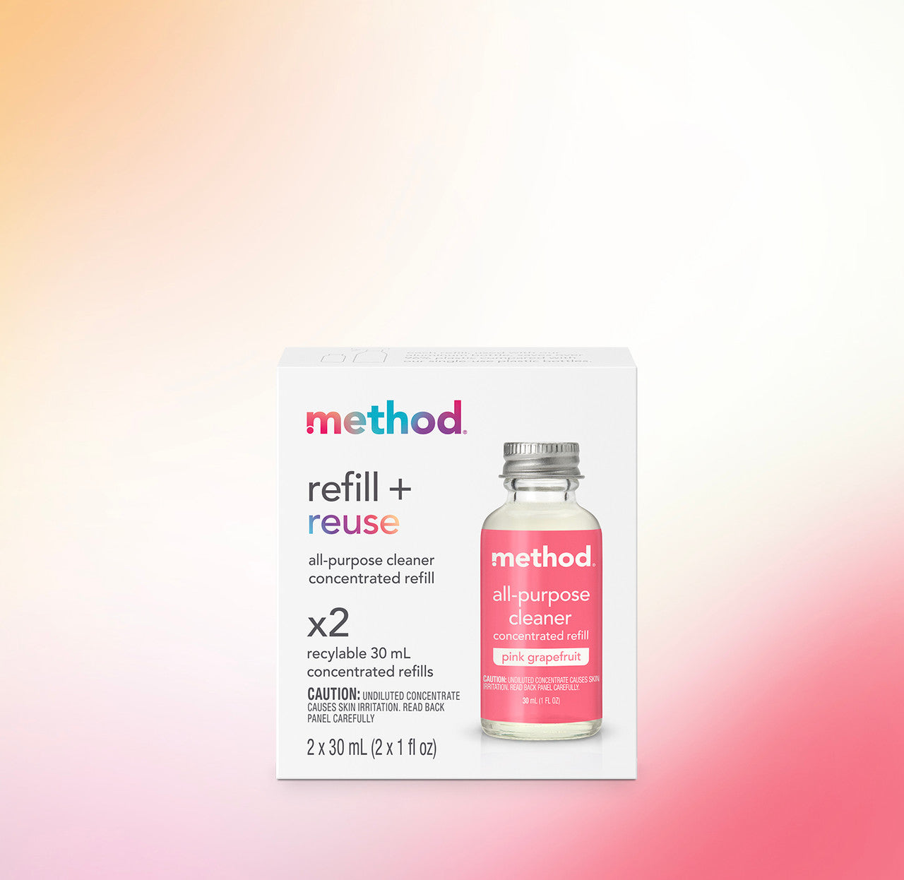 all-purpose cleaner: 2-pack concentrated refill - pink grapefruit. 2 fl oz - Image 2