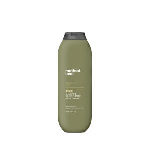 men 2-in-1 shampoo + conditioner - bergamot + lime. 14 fl oz