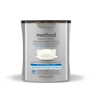 heavy duty dishwasher packs - free + clear. 26 ct