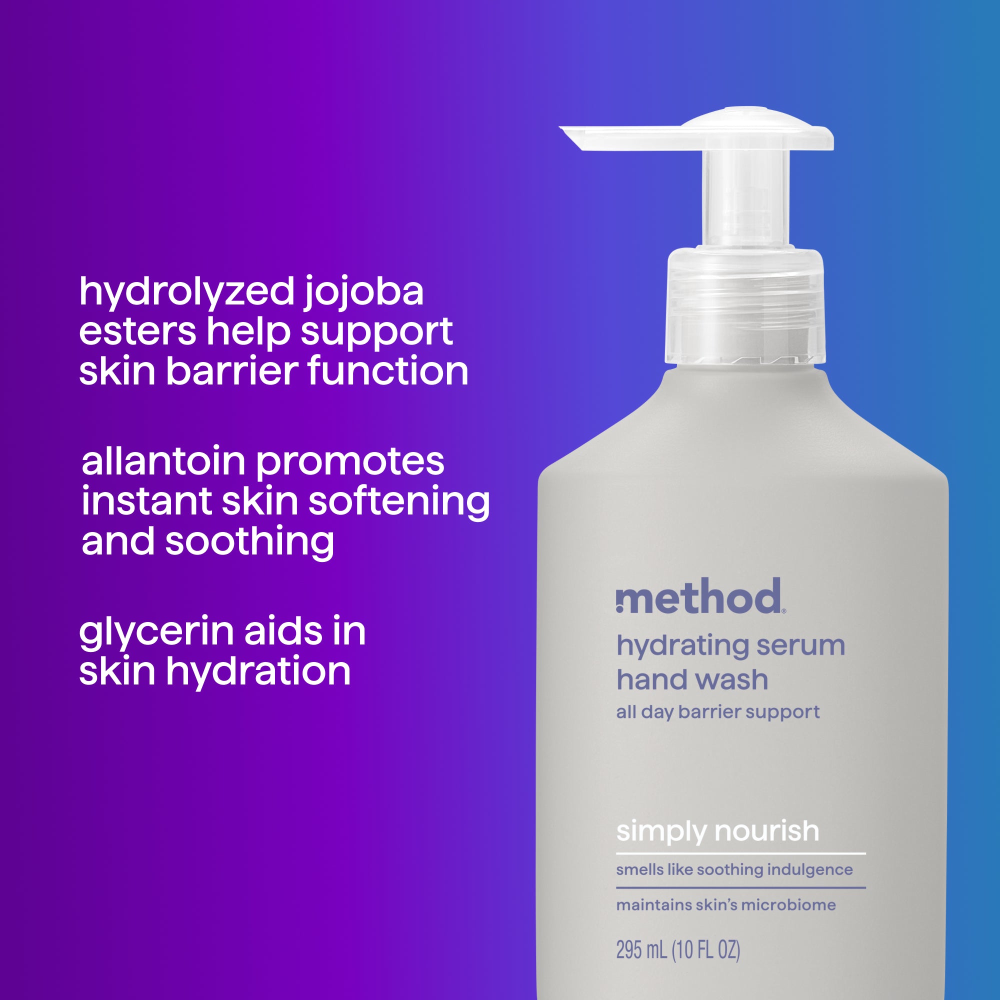 hydrating serum hand wash - simply nourish. 10 oz - Image 8