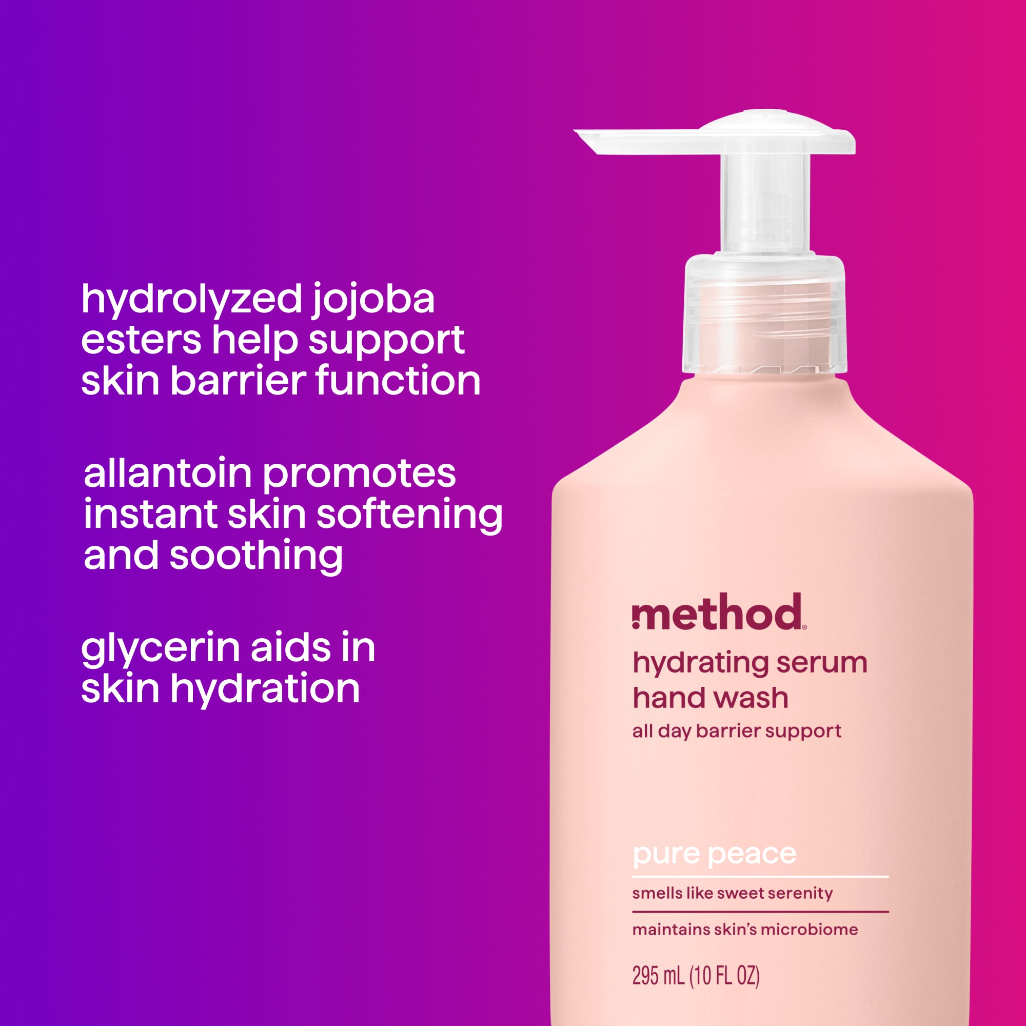 hydrating serum hand wash - pure peace. 10 oz - Image 5