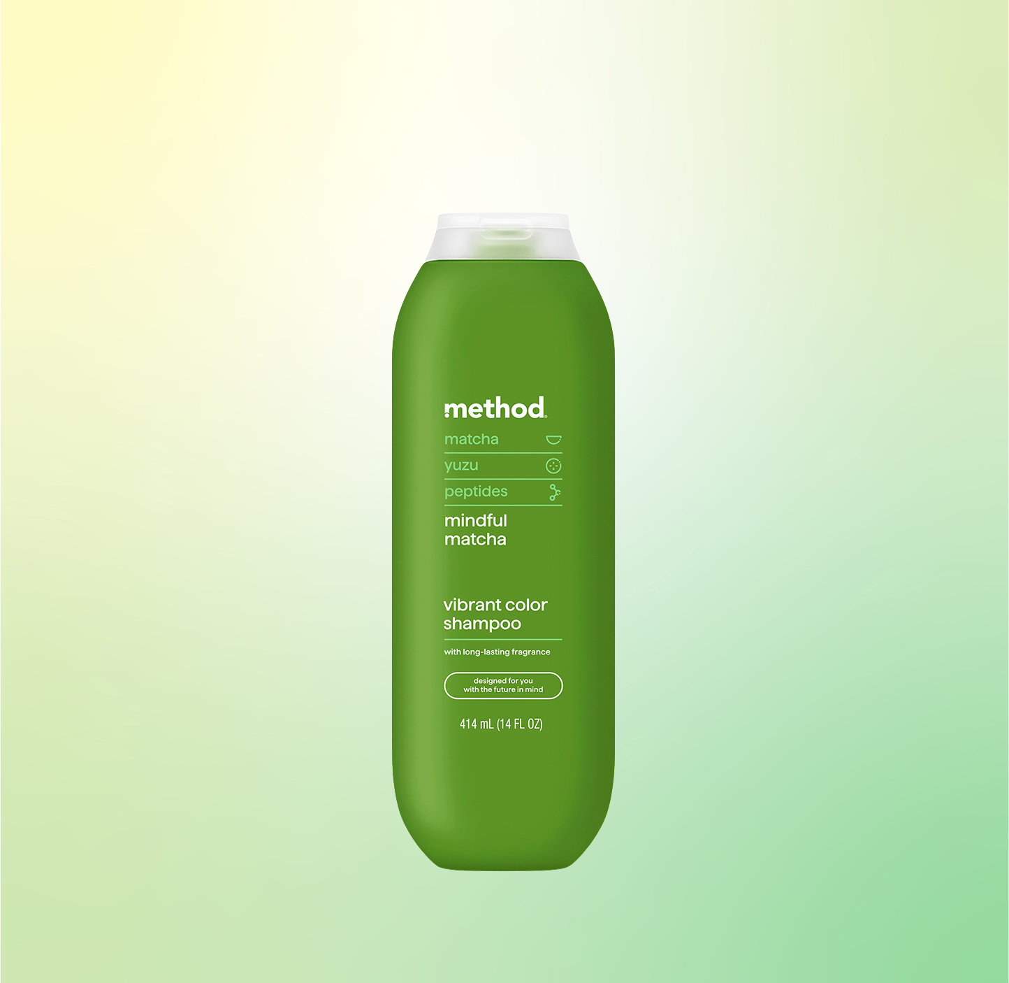 vibrant color shampoo - mindful matcha. 14 fl oz - Image 2