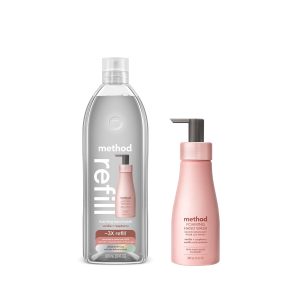 foaming hand wash starter set - vanilla + raspberry. 38 fl oz