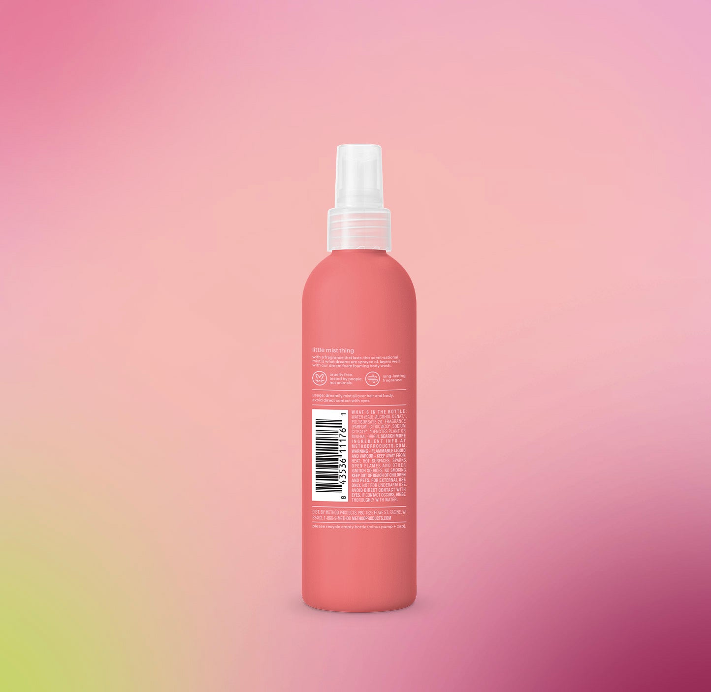 body + hair mist - jasmine + sandalwood. 8 fl oz - Image 3