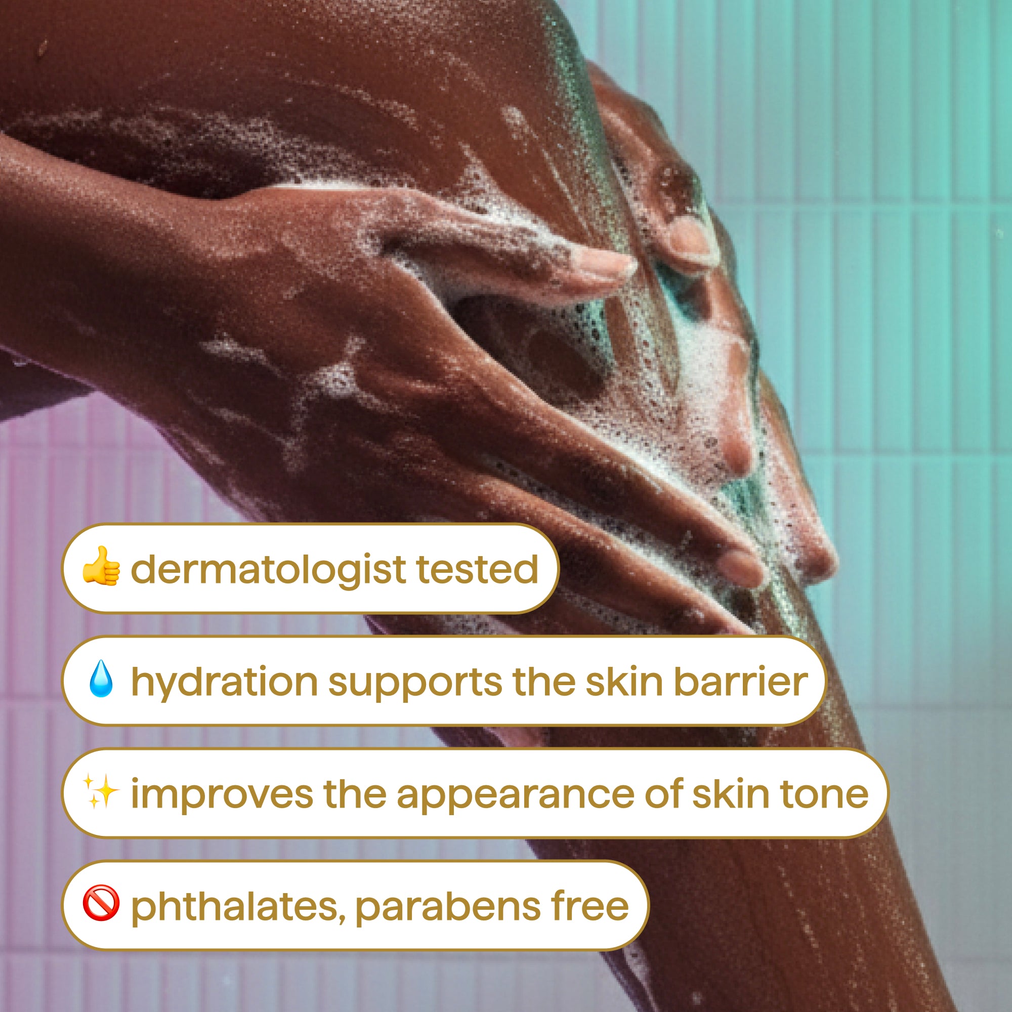 body wash tonic - skin clarifying. salicylic acid. AHA + azelaic acid. 17 fl oz - Image 5