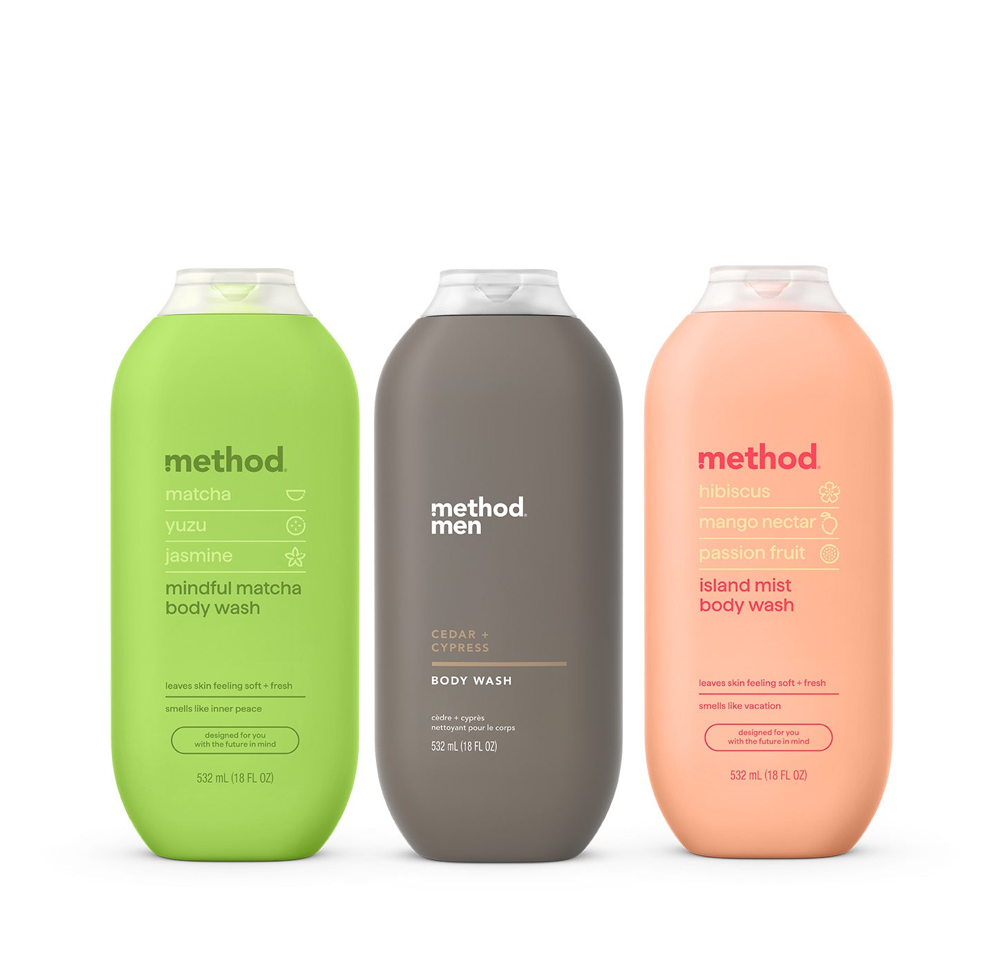 body wash variety trio. 54 oz.
