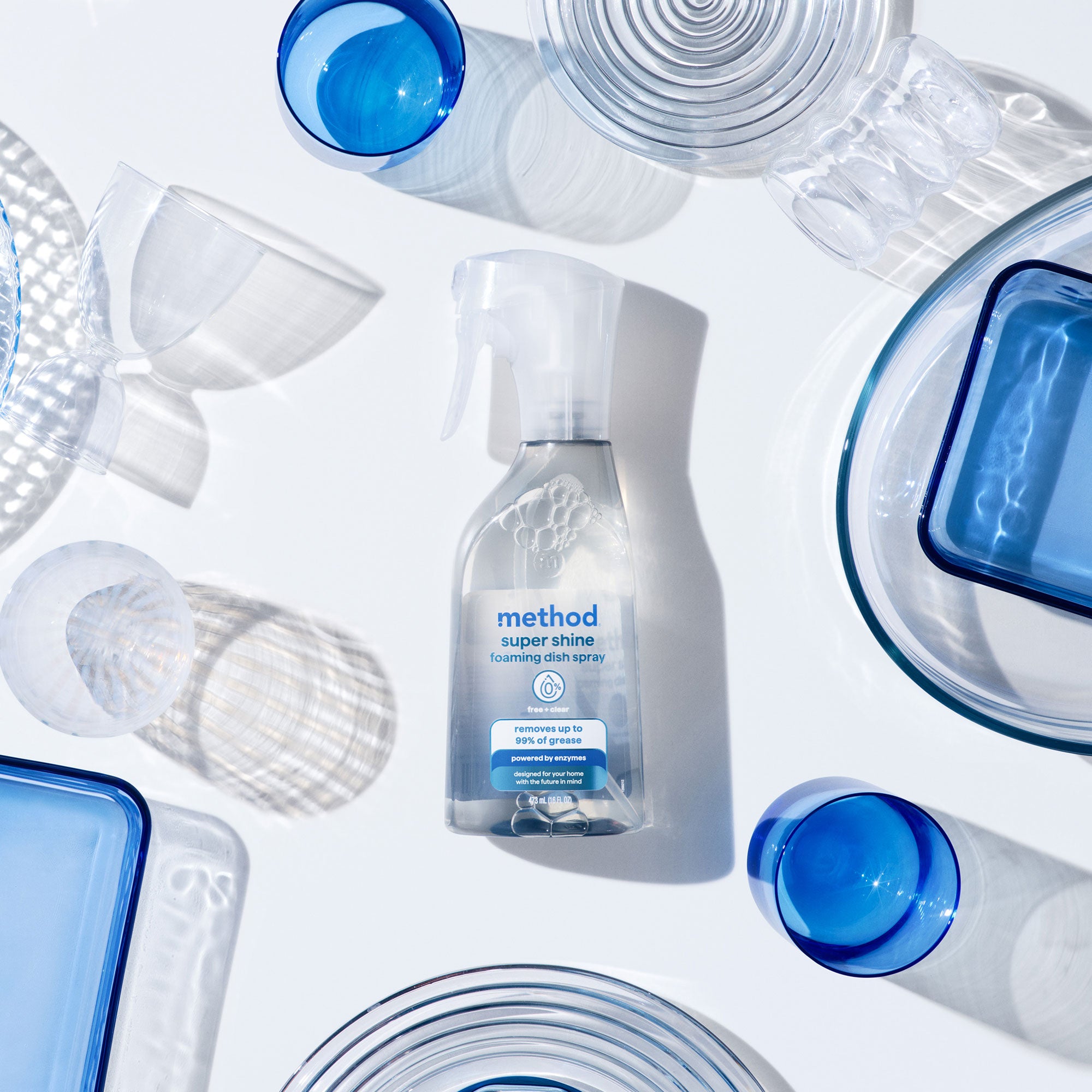 super shine foaming dish spray starter set - free + clear. 32 fl oz - Image 9