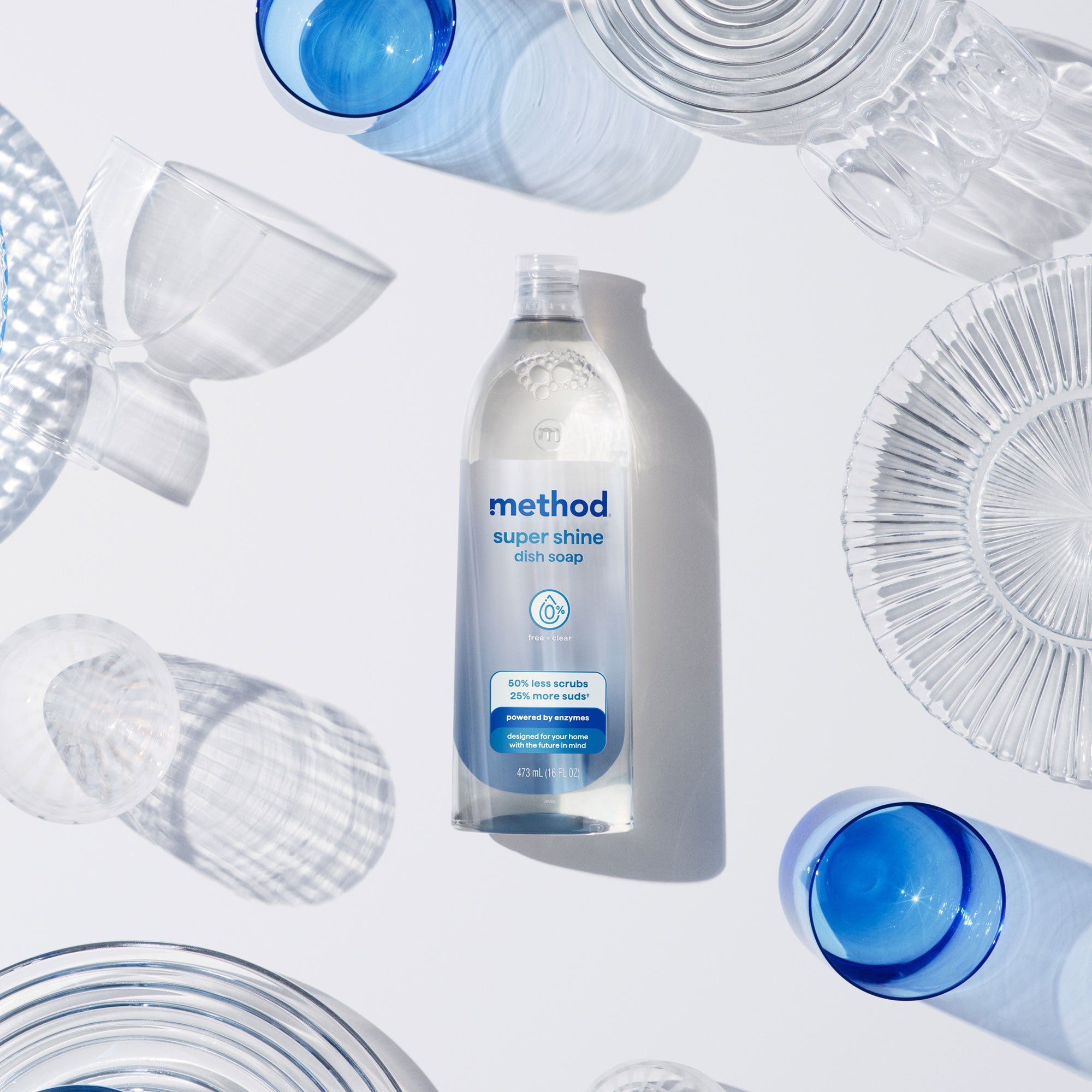 super shine liquid dish soap refill - free + clear. 48 fl oz - Image 10