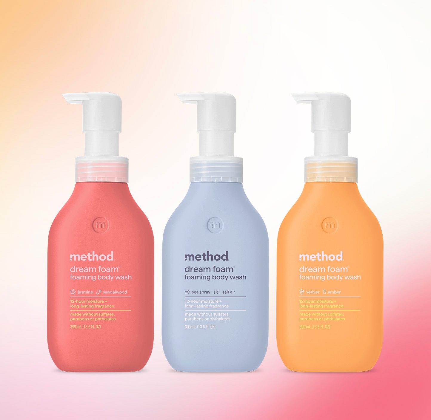 dream foam foaming body wash variety trio. 40.5 oz - Image 2