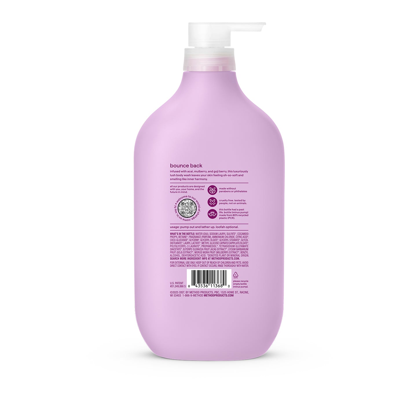body wash - berry balance. 28 fl oz - Image 4