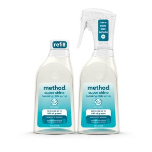 super shine foaming dish spray starter set - dewy daze. 32 fl oz