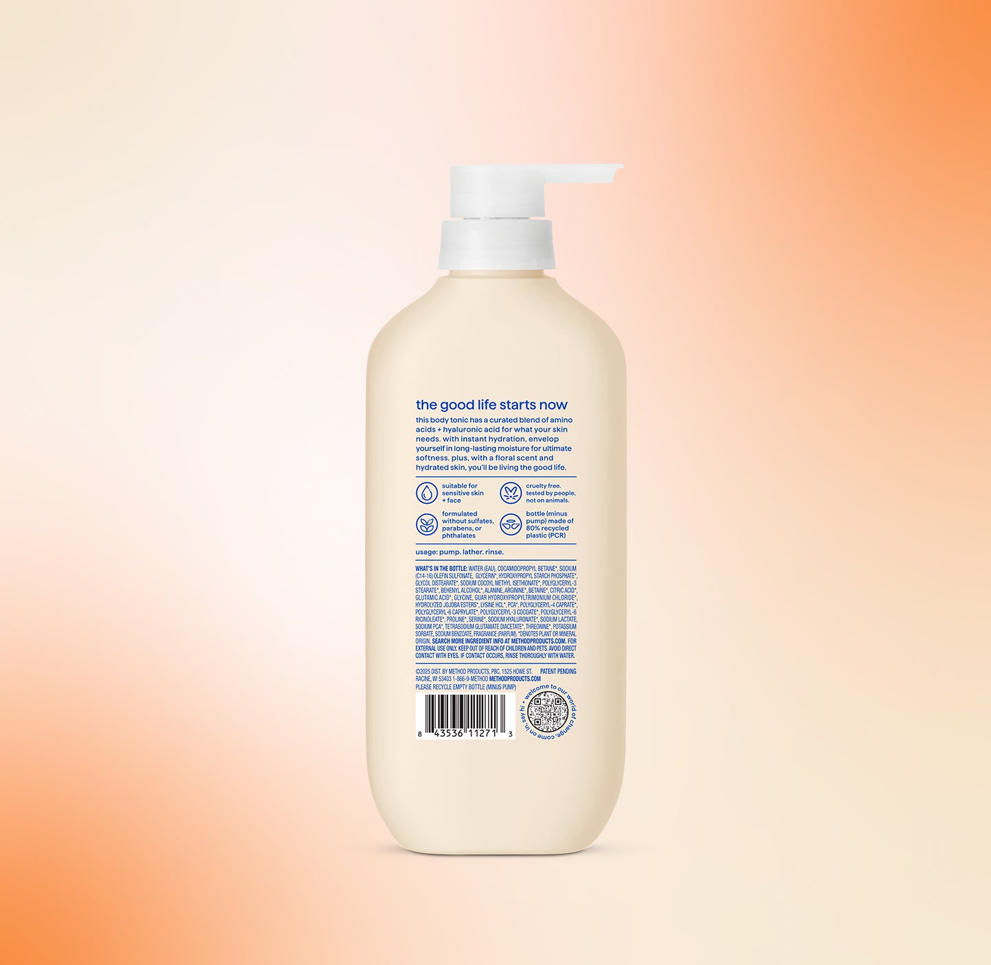 body wash tonic - moisture enhancing. amino acids + hyaluronic acid. 17 fl oz - Image 12