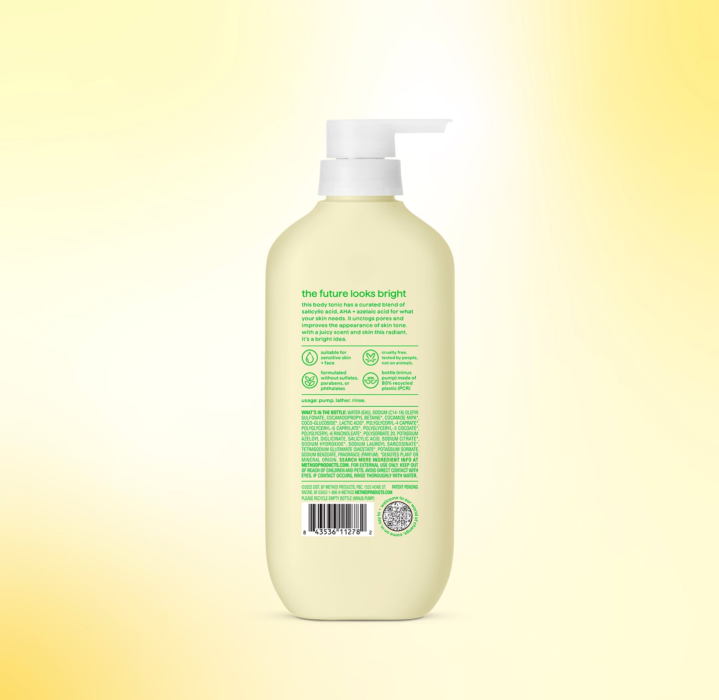body wash tonic - skin clarifying. salicylic acid. AHA + azelaic acid. 17 fl oz - Image 12