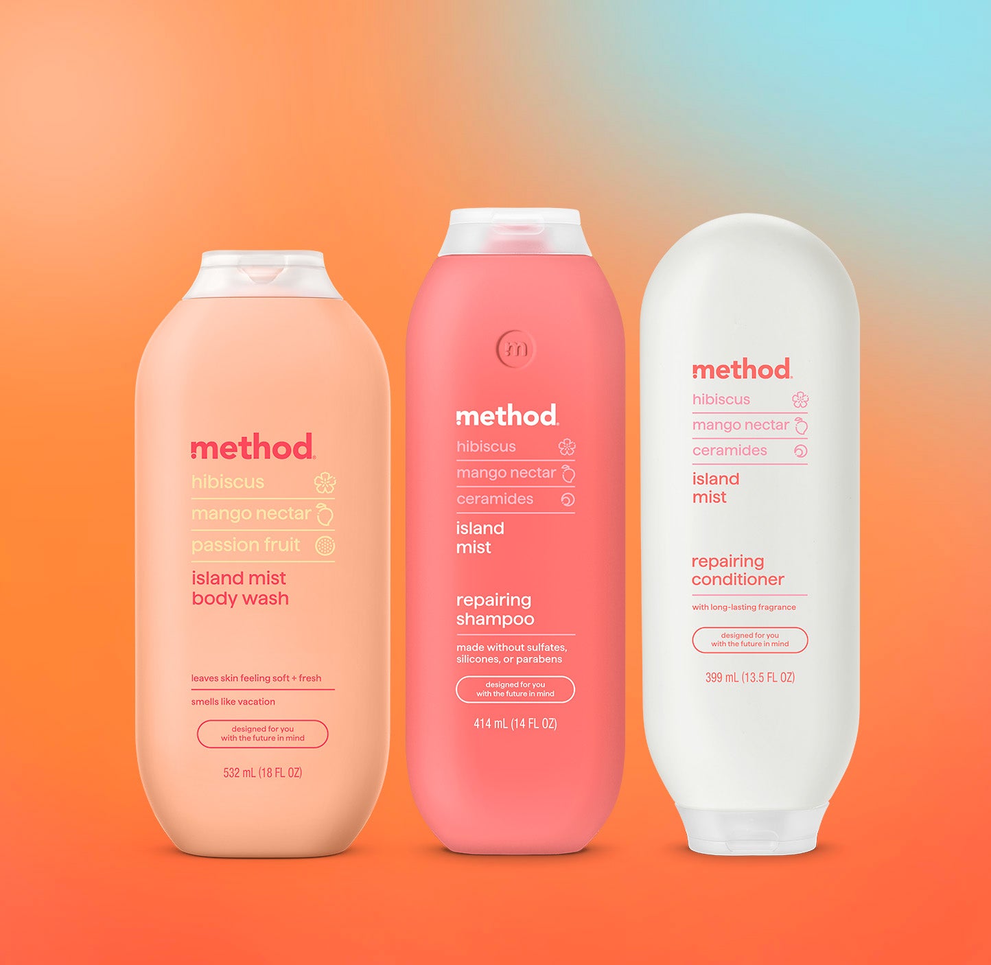 shower trio - island mist. 45.5 oz - Image 2