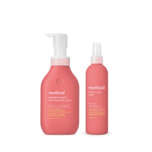 jasmine + sandalwood body wash + mist duo