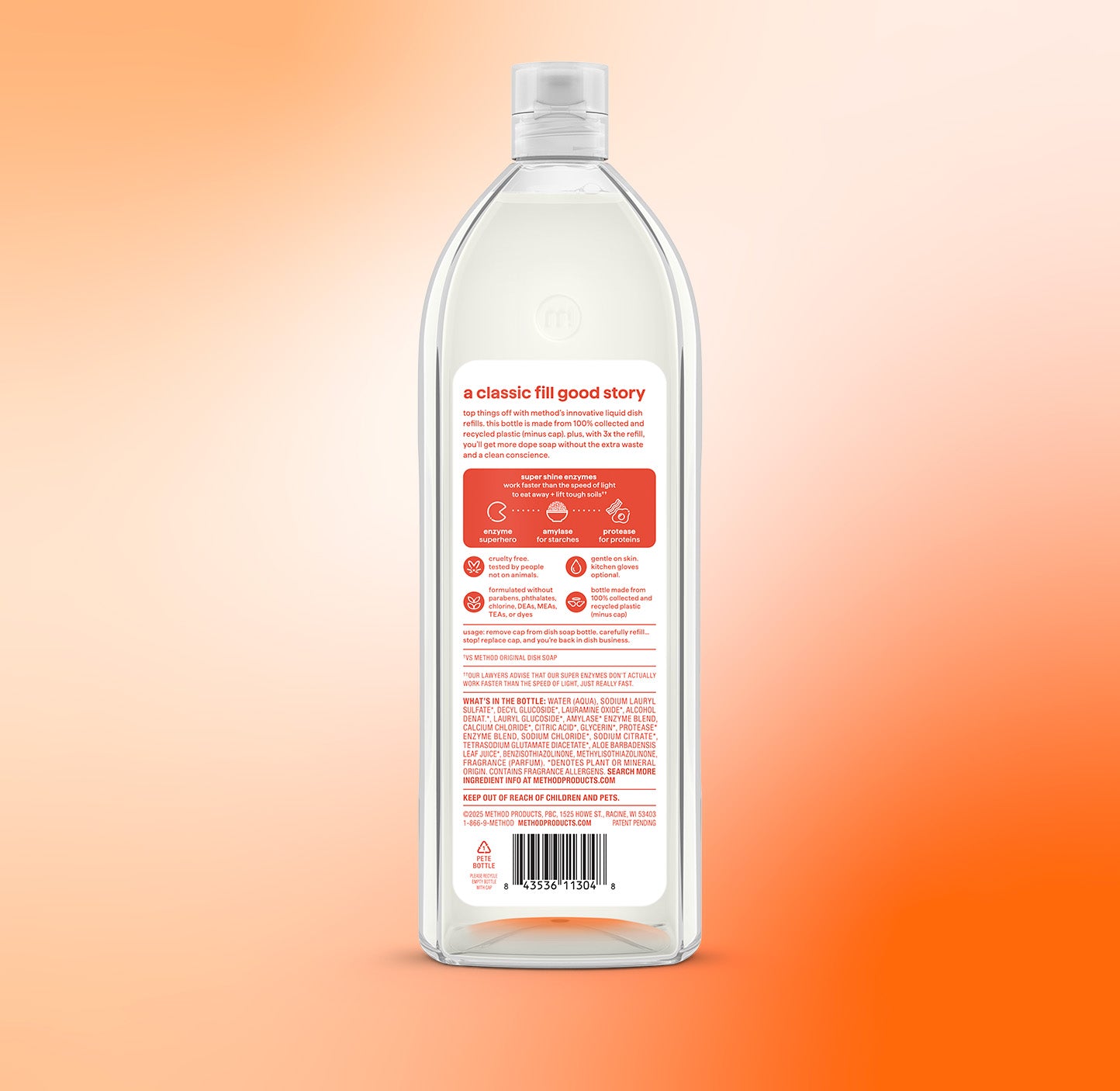 super shine liquid dish soap refill - among the orchards. 48 fl oz - Image 3