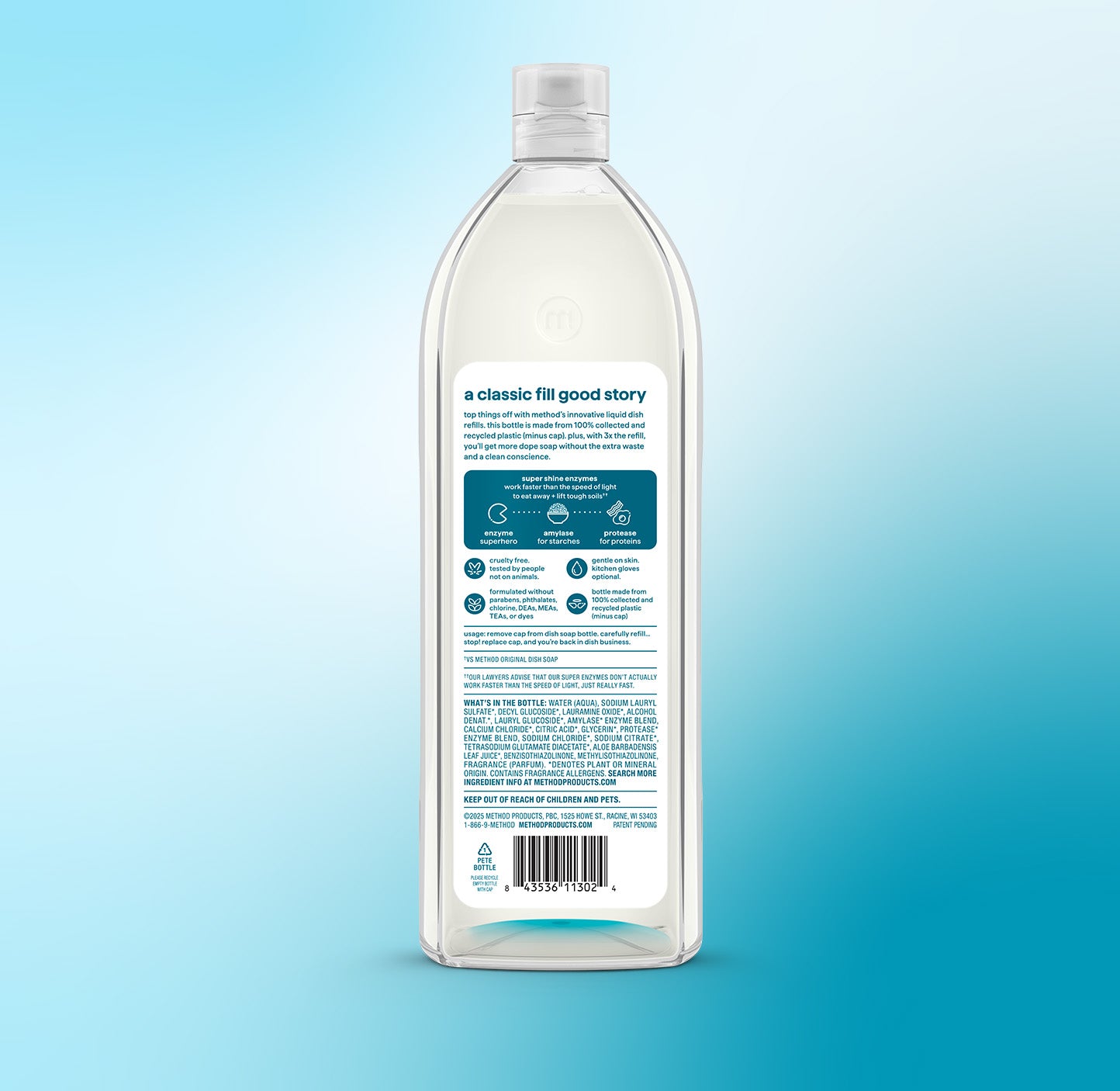 super shine liquid dish soap refill - dewy daze. 48 fl oz - Image 3