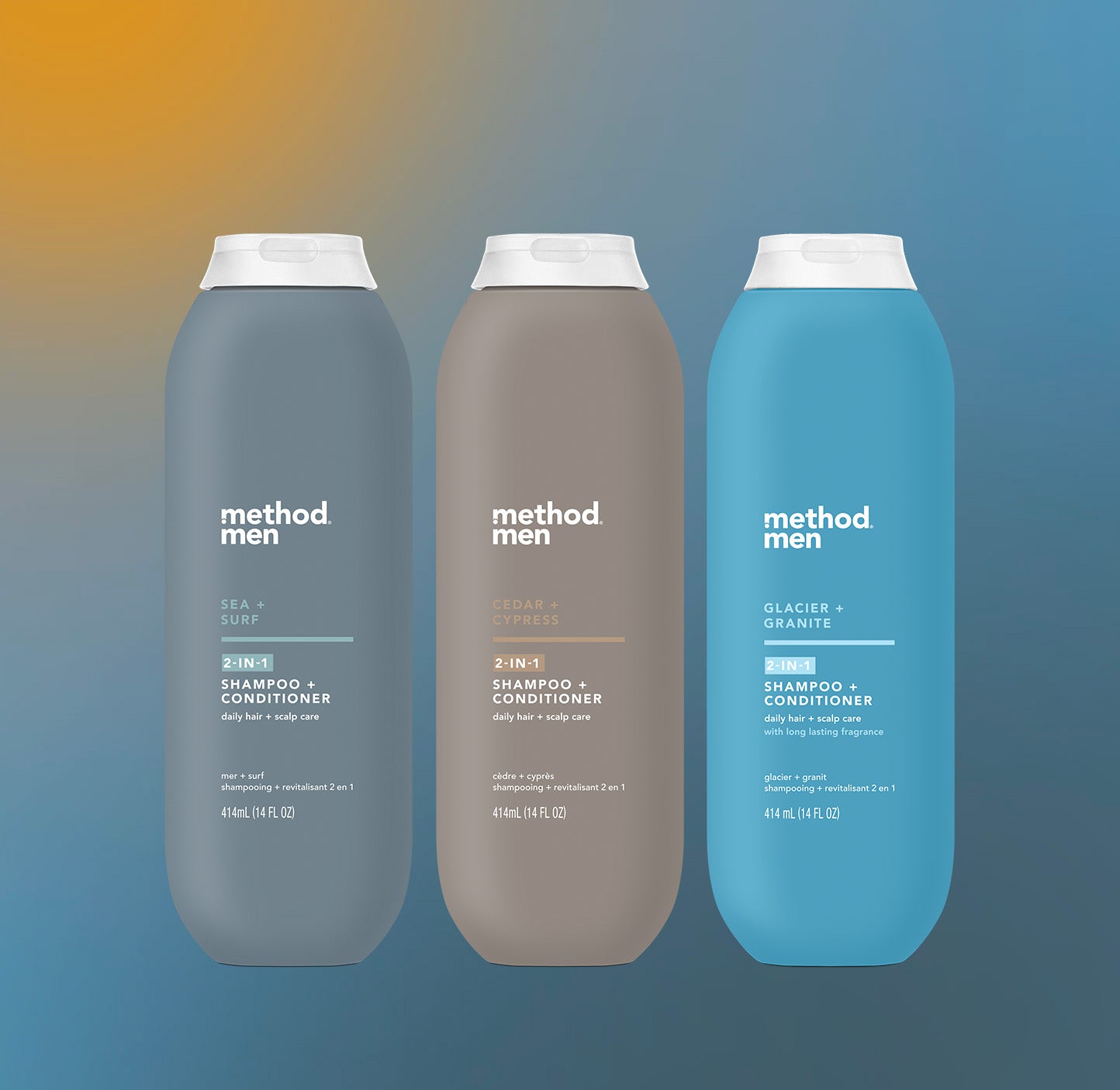 men 2-in-1 shampoo + conditioner variety trio. 42 oz - Image 2