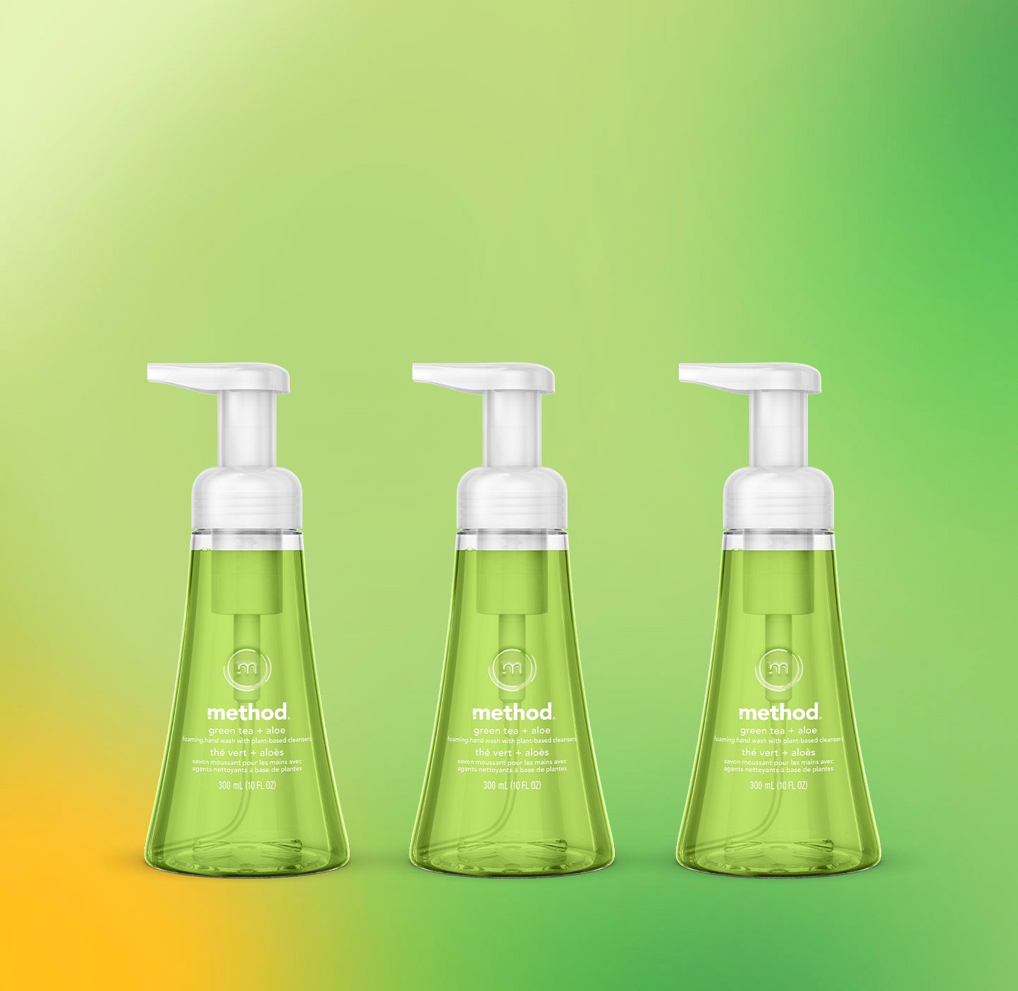 green tea + aloe foaming handwash 3-count bundle - Image 2