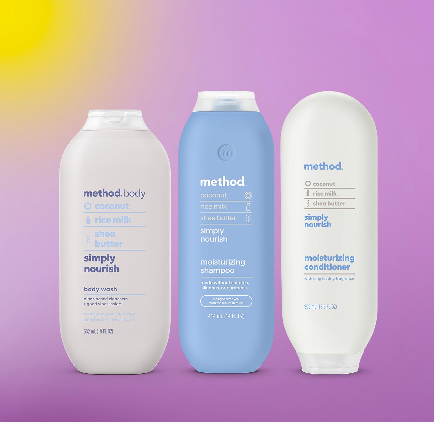 shower trio - simply nourish. 45.5 oz - Image 2