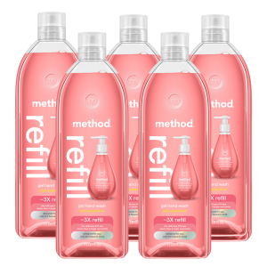 pink grapefruit gel hand wash refill 5-count bundle. 170 fl oz