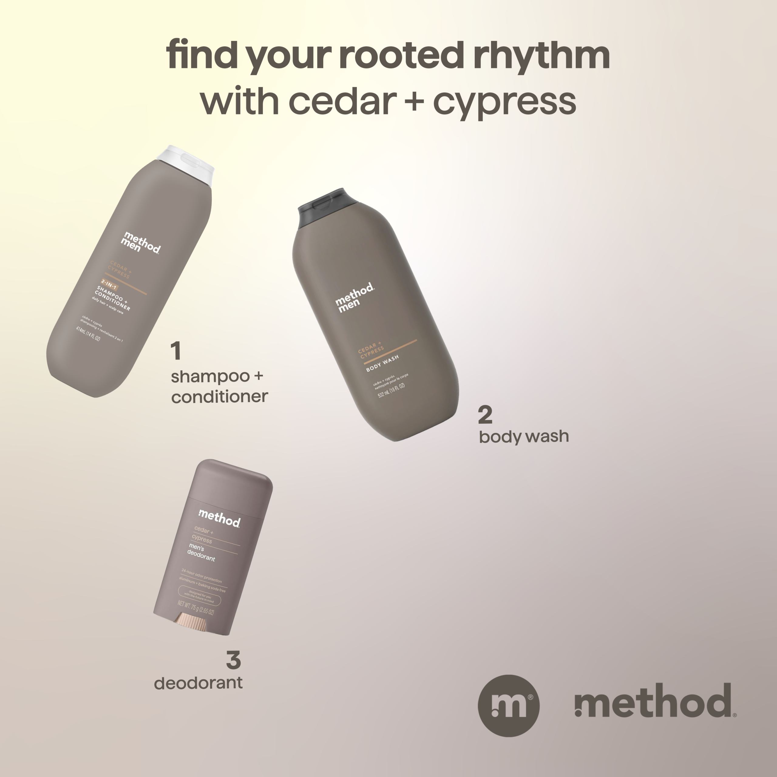 men 2-in-1 shampoo + conditioner - cedar + cypress. 14 fl oz - Image 9