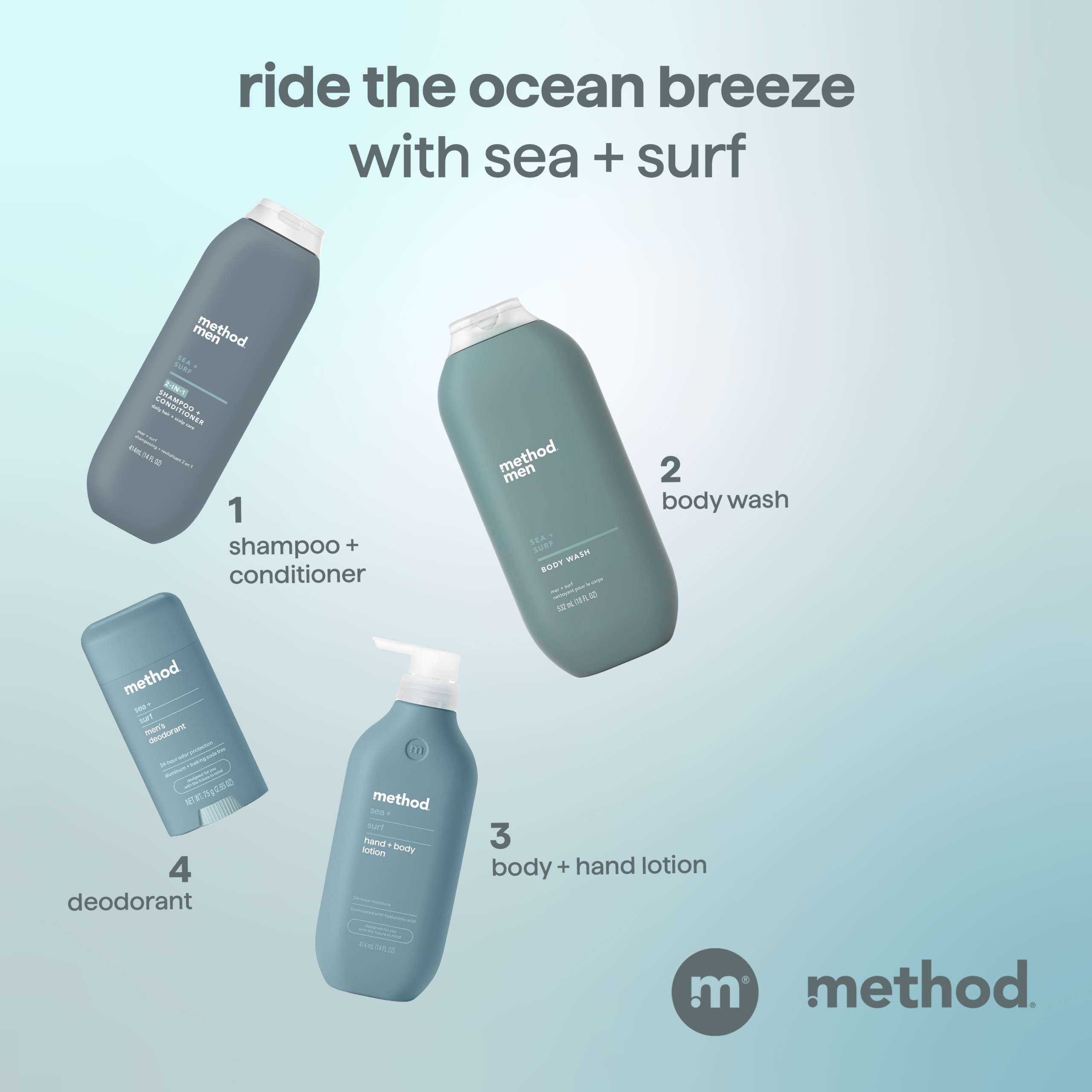 men 2-in-1 shampoo + conditioner - sea + surf. 14 fl oz - Image 10