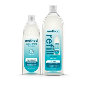 super shine liquid dish soap starter set - dewy daze. 64 fl oz