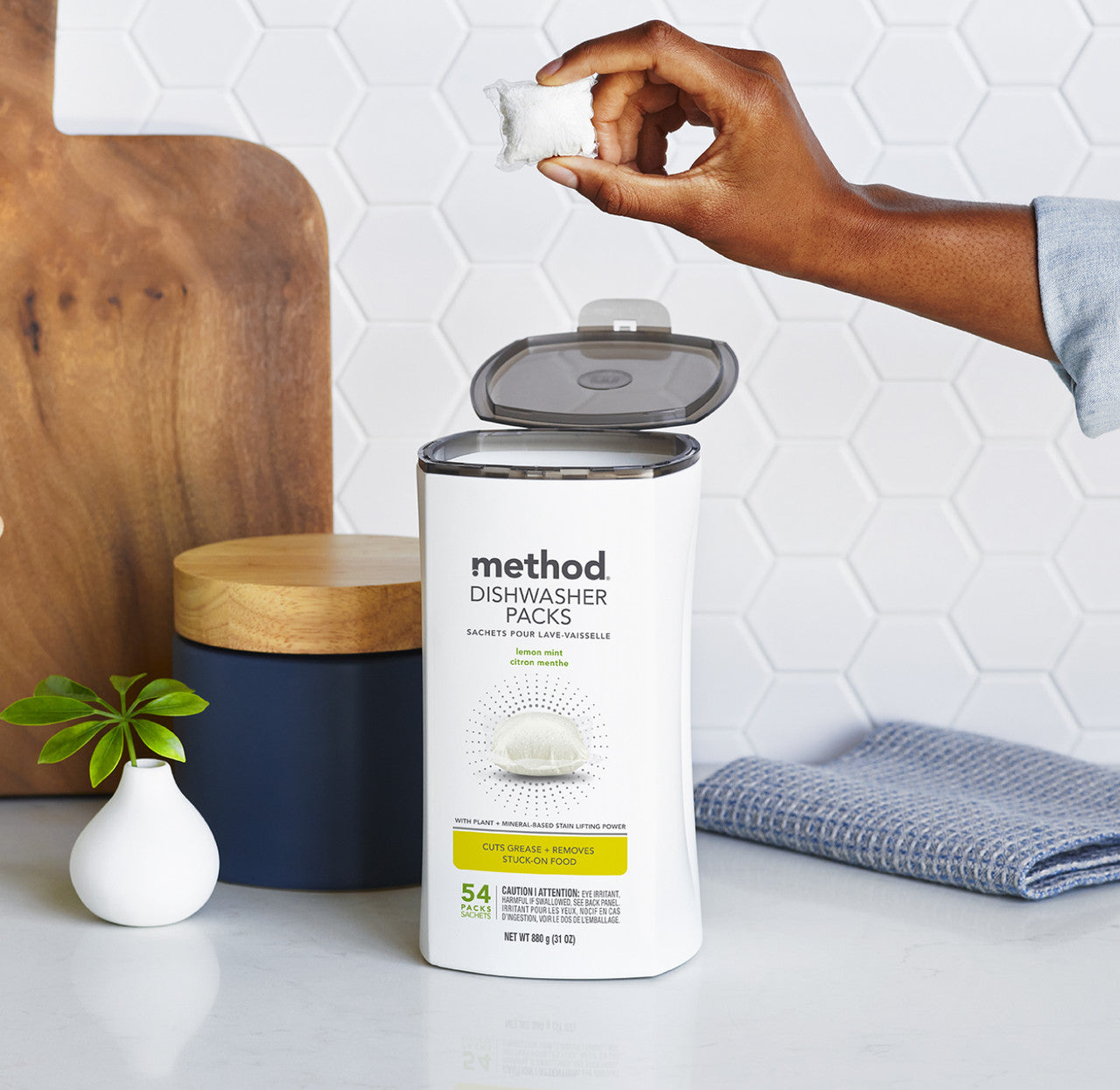 dishwasher packs - lemon mint. 54 ct - Image 4