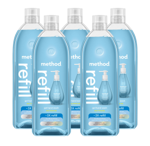 sea minerals gel hand wash refill 5-count bundle. 170 fl oz