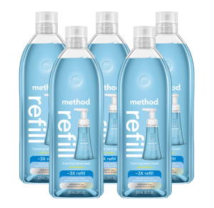 sea minerals foaming hand wash refill 5-count bundle. 140 fl oz